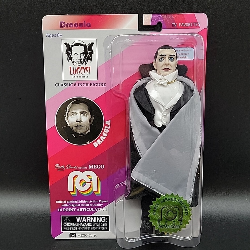 Mego Bela Lugosi Dracula 8" Action Figure 2018 Vampire Horror # 9675 / 10000